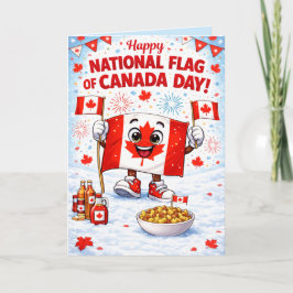 Personalized Canada Flag Day Greeting Card Karte