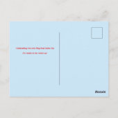 Personalized Canada Flag Day Postcard Postkarte (Rückseite)