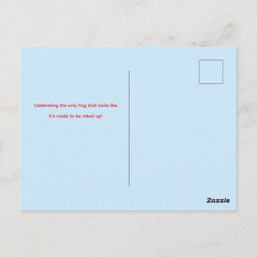 Personalized Canada Flag Day Postcard Postkarte (Rückseite)