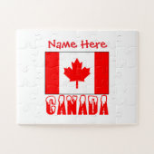 Personalized Canada Flag Personalized Gift Puzzle (Horizontal)