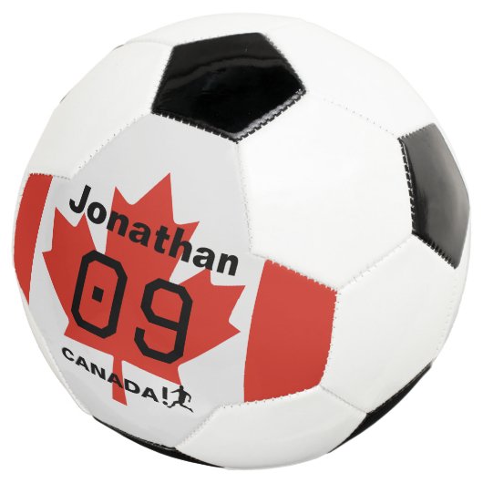 Personalized Canada Maple Leaf Soccer Gift Fußball (Dreiviertel)