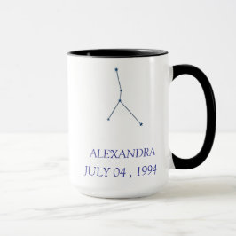 Personalized Cancer Constellation Mug - Custom Zod Tasse