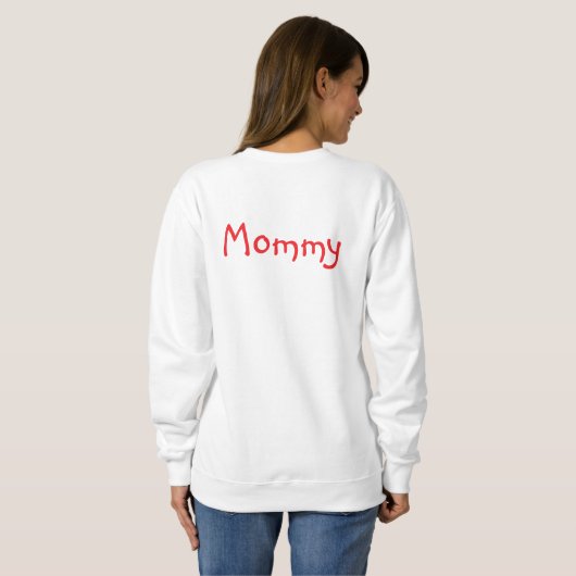 Personalized Candy Cane Script Christmas Sweatshirt (Schwarz voll)