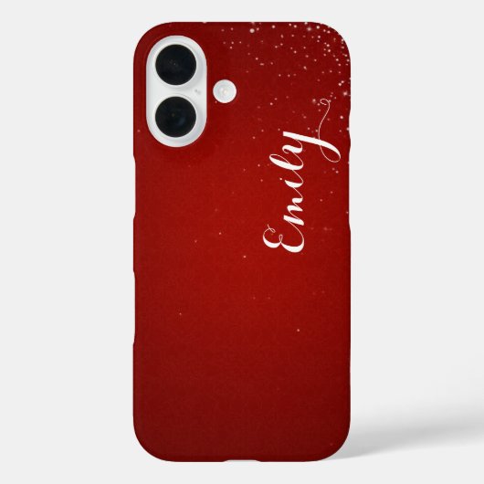 Personalized Candy Red Diamond - Barely There Case-Mate iPhone Hülle (Rückseite)