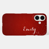 Personalized Candy Red Diamond - Barely There Case-Mate iPhone Hülle (Rückseite (Horizontal))