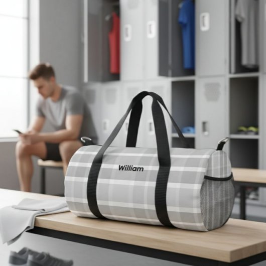 Personalized Canvas Duffel Bag - Custom Name Duffle Bag
