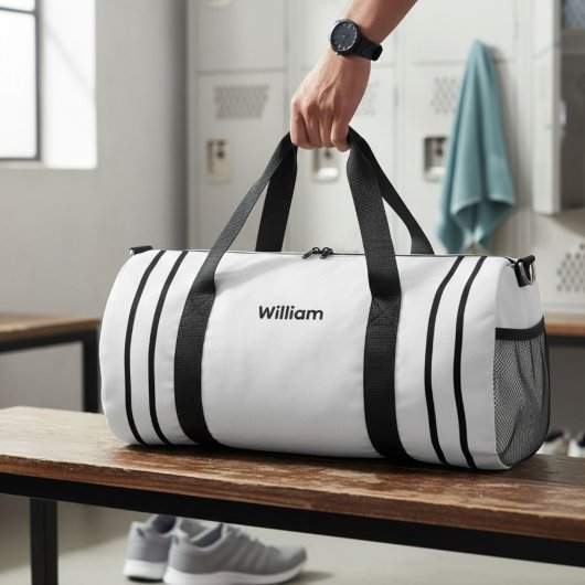 Personalized Canvas Duffel Bag - Custom Name  Duffle Bag
