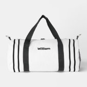 Personalized Canvas Duffel Bag - Custom Name  Duffle Bag (Vorderseite)