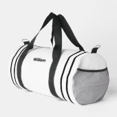Personalized Canvas Duffel Bag - Custom Name  Duffle Bag (Rechte Ecke)