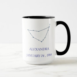 Personalized Capricorn Constellation Mug - Custom  Tasse