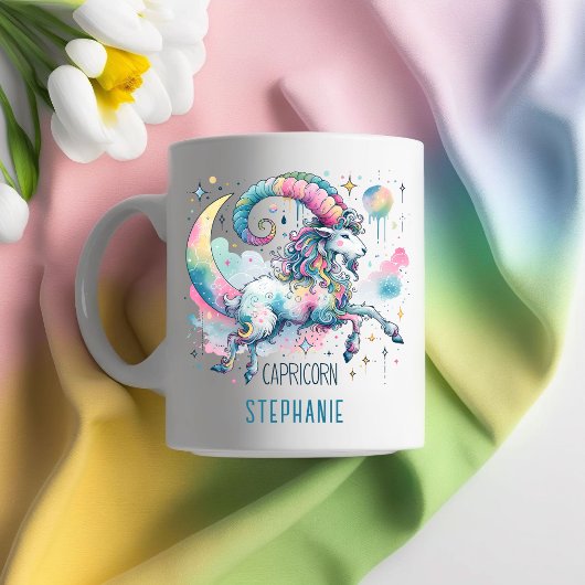 Personalized Capricorn Zodiac Goat Astrology Kaffeetasse