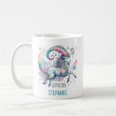 Personalized Capricorn Zodiac Goat Astrology Kaffeetasse (Links)