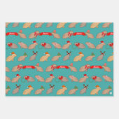Personalized Capybara Cute Wildlife Christmas Geschenkpapier Set (Vorderseite 3)