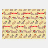 Personalized Capybara Cute Wildlife Christmas Geschenkpapier Set (Vorderseite 2)