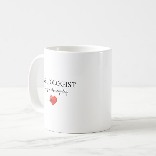 Personalized Cardiologist Saving Hearts Every Day  Kaffeetasse (Vorderseite Links)