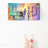 Personalized Caricature Couple Cruise Door Banner (InSitu)