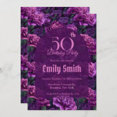 Personalized Carnation Floral Kids’ Birthday Einladung (Vorne/Hinten)