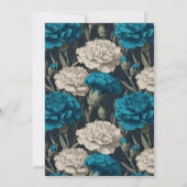 Personalized Carnation Inspired Happy Birthday Einladung (Rückseite)