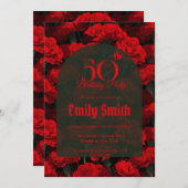 Personalized Carnation Sparkle 1St Birthday Einladung (Vorne/Hinten)