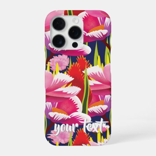 Personalized Cartoon Style Poppies Phone Case iPhone Hülle (Rückseite)