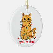 Personalized Cat Christmas Ornament (Rechts)