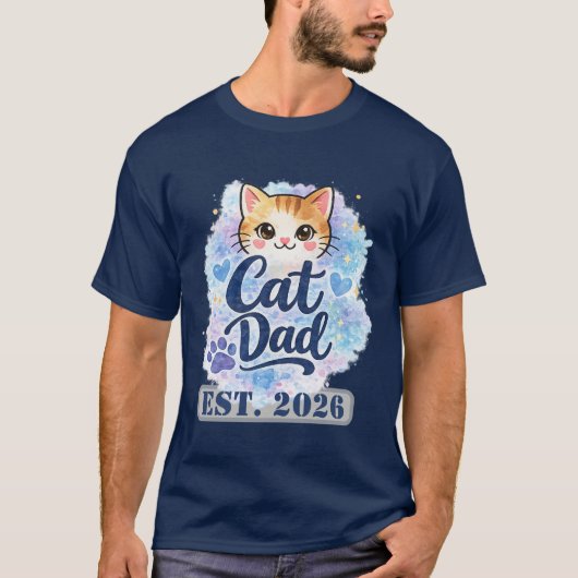 Personalized Cat Dad Shirt Custom Cat Dad Gift (Vorderseite)