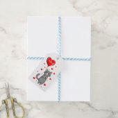 Personalized Cat Gift Tag with Name Geschenkanhänger (Mit Garn)