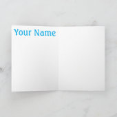 Personalized Cat Greeting Card for Book Lovers Karte (Innenseite)