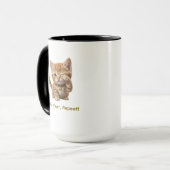 Personalized Cat Lover Mug | Custom Cat Coffee Mug Tasse (Vorderseite Links)