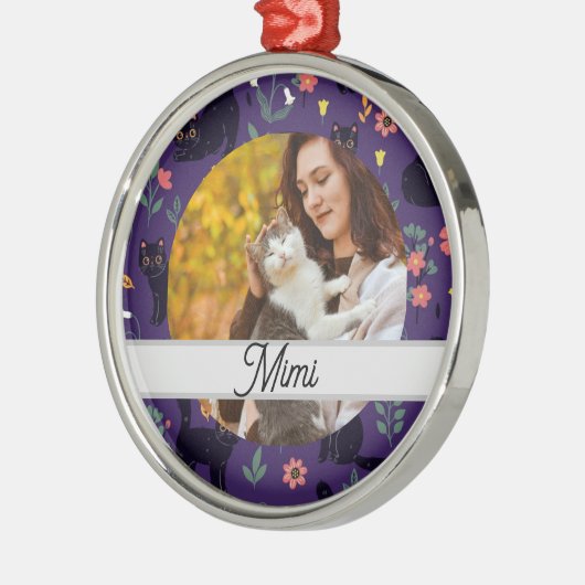 Personalized Cat Ornament | Custom Name Aus Metall (Links)