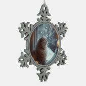 Personalized Cat Photo Christmas Ornament  (Links)