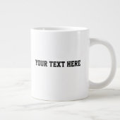 Personalized Cat Photo with Text | Custom Gift Jumbo-Tasse (Rechts)