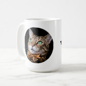 Personalized Cat Photo with Text | Custom Gift Kaffeetasse (Vorderseite Links)