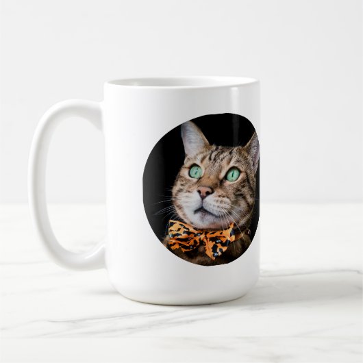 Personalized Cat Photo with Text | Custom Gift Kaffeetasse (Links)