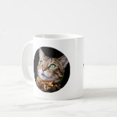Personalized Cat Photo with Text | Custom Gift Kaffeetasse (Vorderseite Links)
