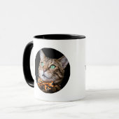Personalized Cat Photo with Text | Custom Gift Tasse (Vorderseite Links)
