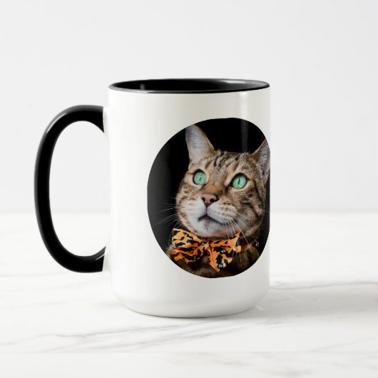 Personalized Cat Photo with Text | Custom Gift Tasse (Links)