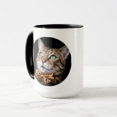 Personalized Cat Photo with Text | Custom Gift Tasse (Vorderseite Links)