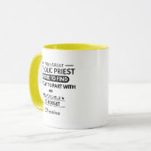 Personalized Catholic Priest  Tasse (Vorderseite Links)