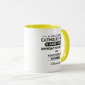 Personalized Catholic Priest  Tasse (VorderseiteRechts)