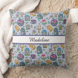 Personalized Cats Beauty and the Beast Book Girl Kissen