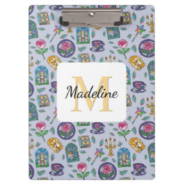 Personalized Cats Beauty and the Beast Book Girl Klemmbrett