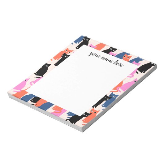 Personalized Cats Notepad Notizblock (Rotiert)