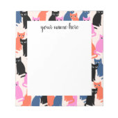 Personalized Cats Notepad Notizblock (Vorderseite)