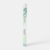 Personalized Cavalier - Mint Green Floral iPhone 16 Hülle (Rechte Seite)