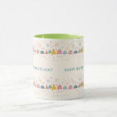 Personalized Celebration Mug – Cakes & Confetti Tasse (Zentrum)