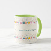 Personalized Celebration Mug – Cakes & Confetti Tasse (VorderseiteRechts)