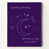 Personalized Celestial Design Spiral Notebook Notizblock (Rückseite)