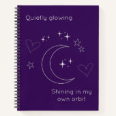 Personalized Celestial Design Spiral Notebook Notizblock (Vorderseite)