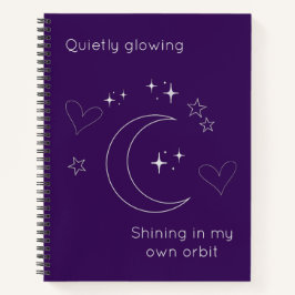Personalized Celestial Design Spiral Notebook Notizblock